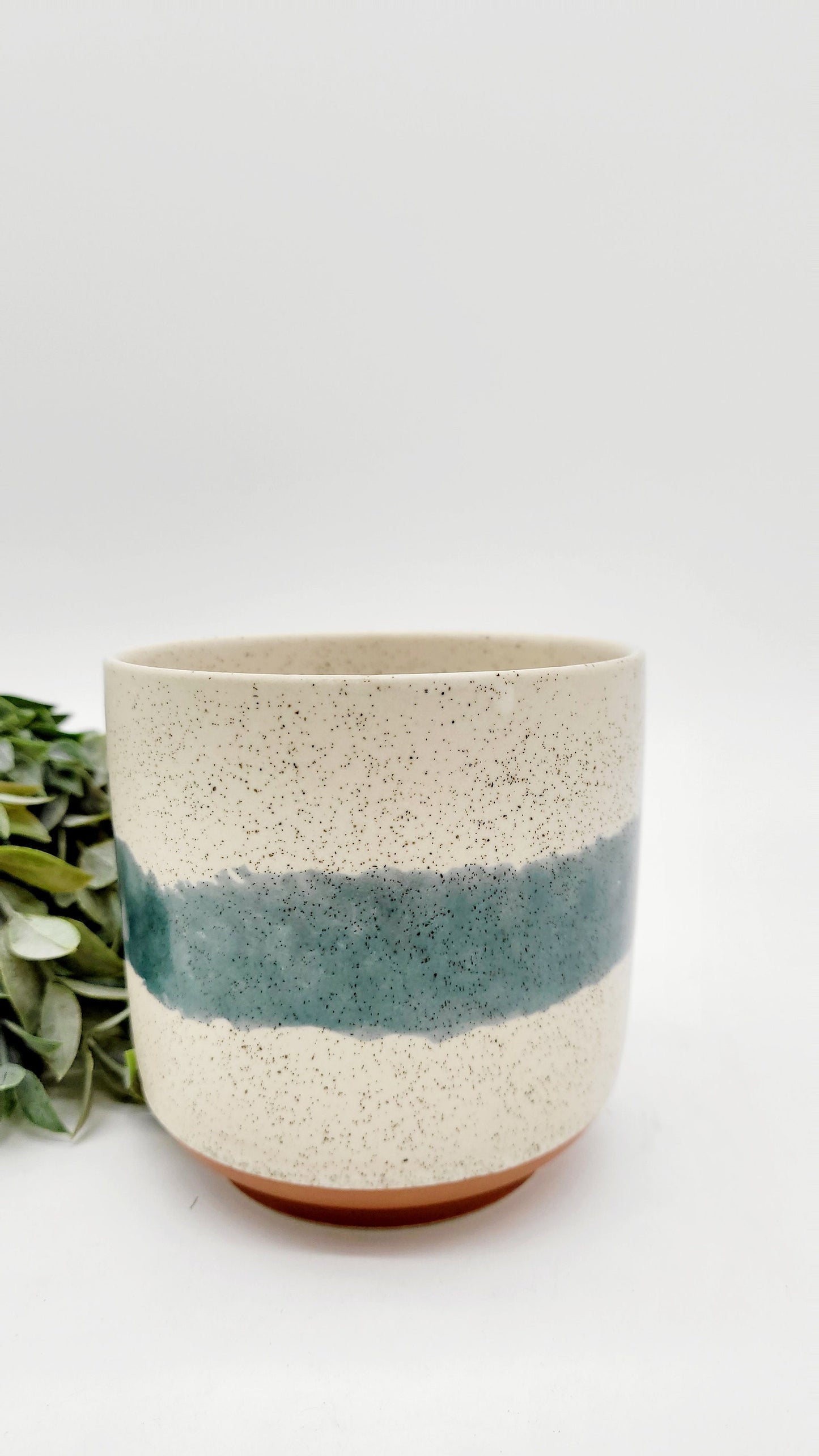 4.5" Earth Tone Ceramic Planter Pot for 4 Inch Plants • Earthy Modern Plant Pot • Indoor Planter • Houseplant Flower Pot • Succulent Planter