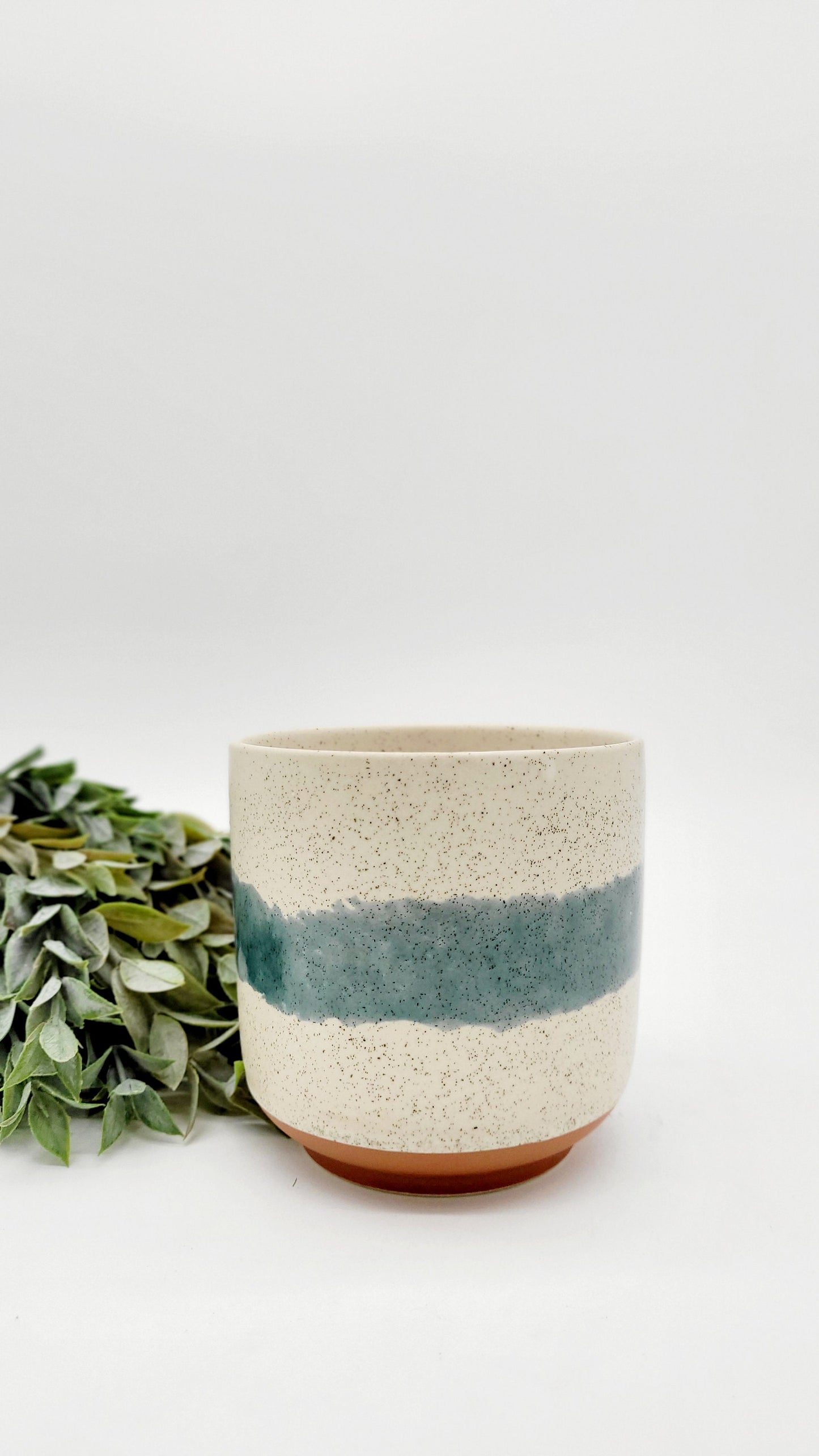 4.5" Earth Tone Ceramic Planter Pot for 4 Inch Plants • Earthy Modern Plant Pot • Indoor Planter • Houseplant Flower Pot • Succulent Planter