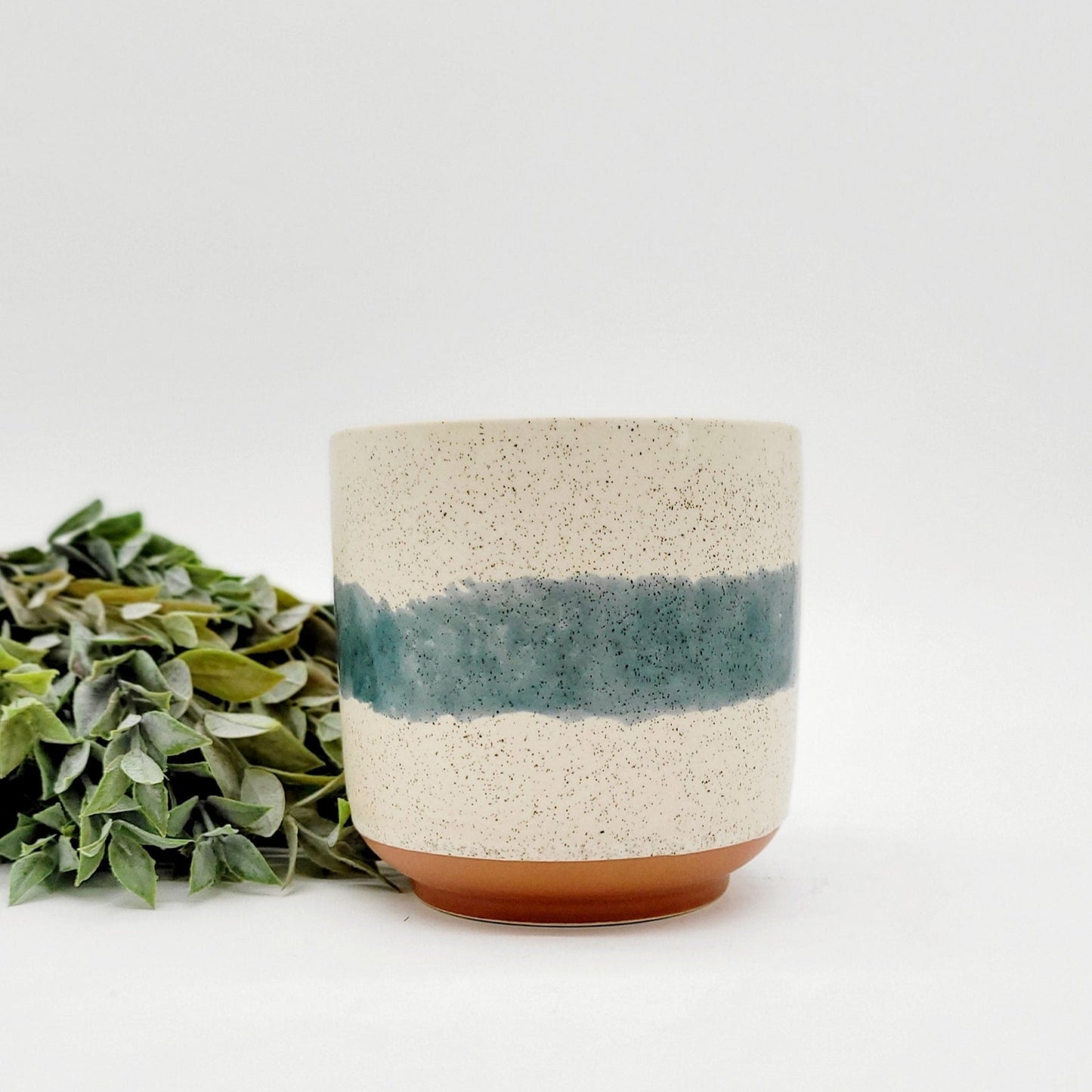 4.5" Earth Tone Ceramic Planter Pot for 4 Inch Plants • Earthy Modern Plant Pot • Indoor Planter • Houseplant Flower Pot • Succulent Planter